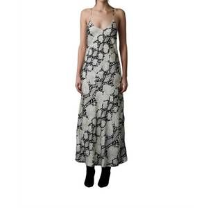 NEW LE SUPERBE gia slip dress in cali king snake
